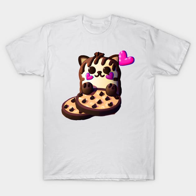 Cookie cat T-Shirt by Meowsiful